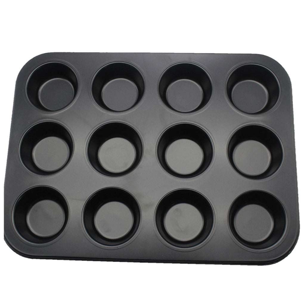 12 Hole Cupcake Tray, Muffin Pan non stick cupcake baking pan kitchen utensil